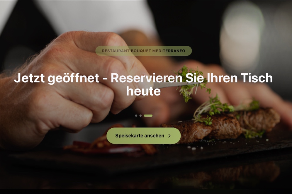 Bouquet Mediterraneo Restaurant Website