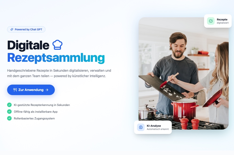 Recipe Digitizer Website